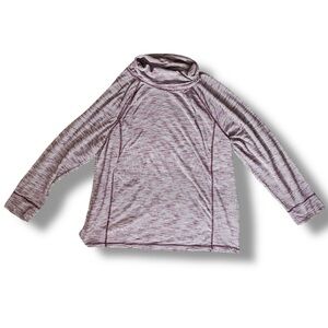 T by Talbots Maroon & White Stripes Turtleneck Long Sleeve Top Women’s Size 2X